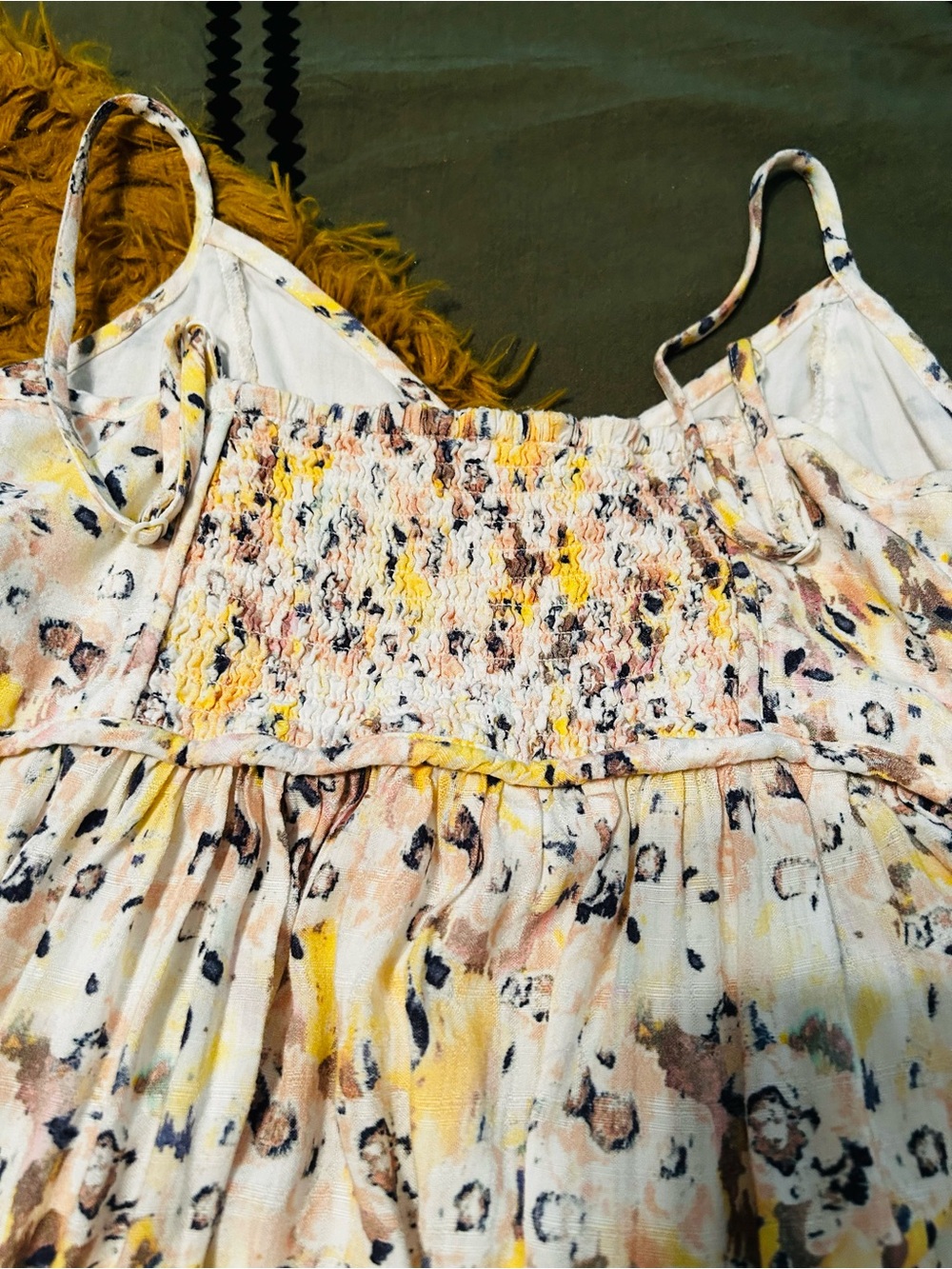 Lucky Brand Floral Tiered Sundress - Light Pink & Yellow - Picture 5 of 5